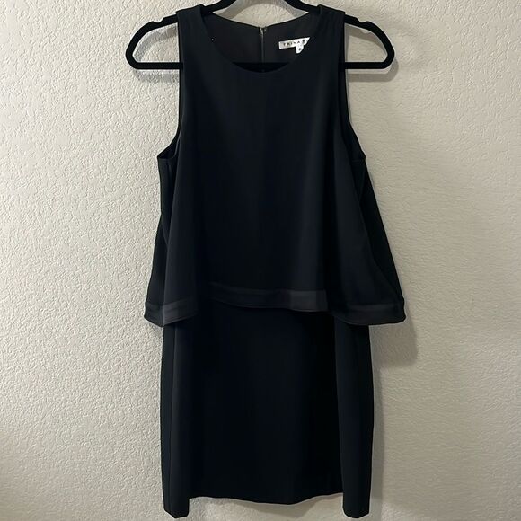 TRINA TURK Alaina Sleeveless Popover Dress, Black, Size 6 - Picture 2 of 11